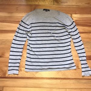 basic long sleeve striped shirt